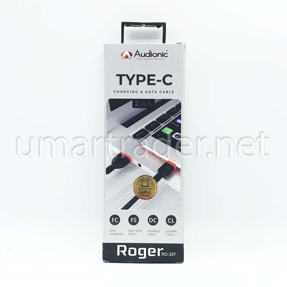 TYPE-C FAST CHARGING DATA CABLE (AUDIONIC) [DC ROGER(TYPE C)]