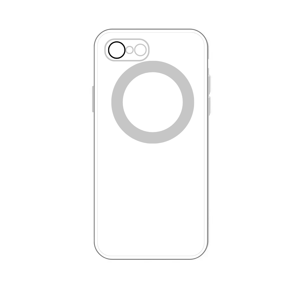 WHITE TPU CAMERA LENS POUCH (IPHONE 7) [PO 7G-14]