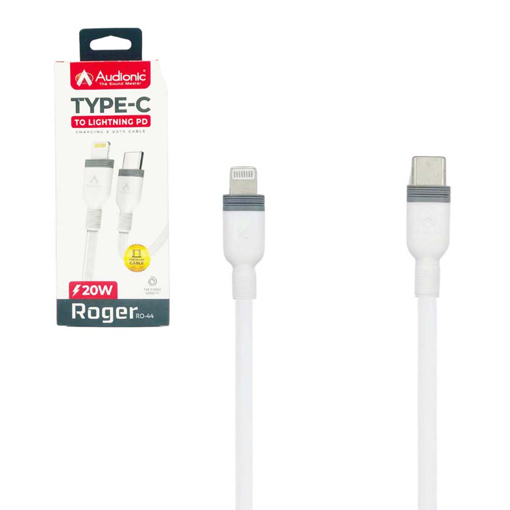 AUDIONIC TYPE-C TO IPHONE FAST CHARGING CABLE (20W ROGER RO-44) [DC R044]
