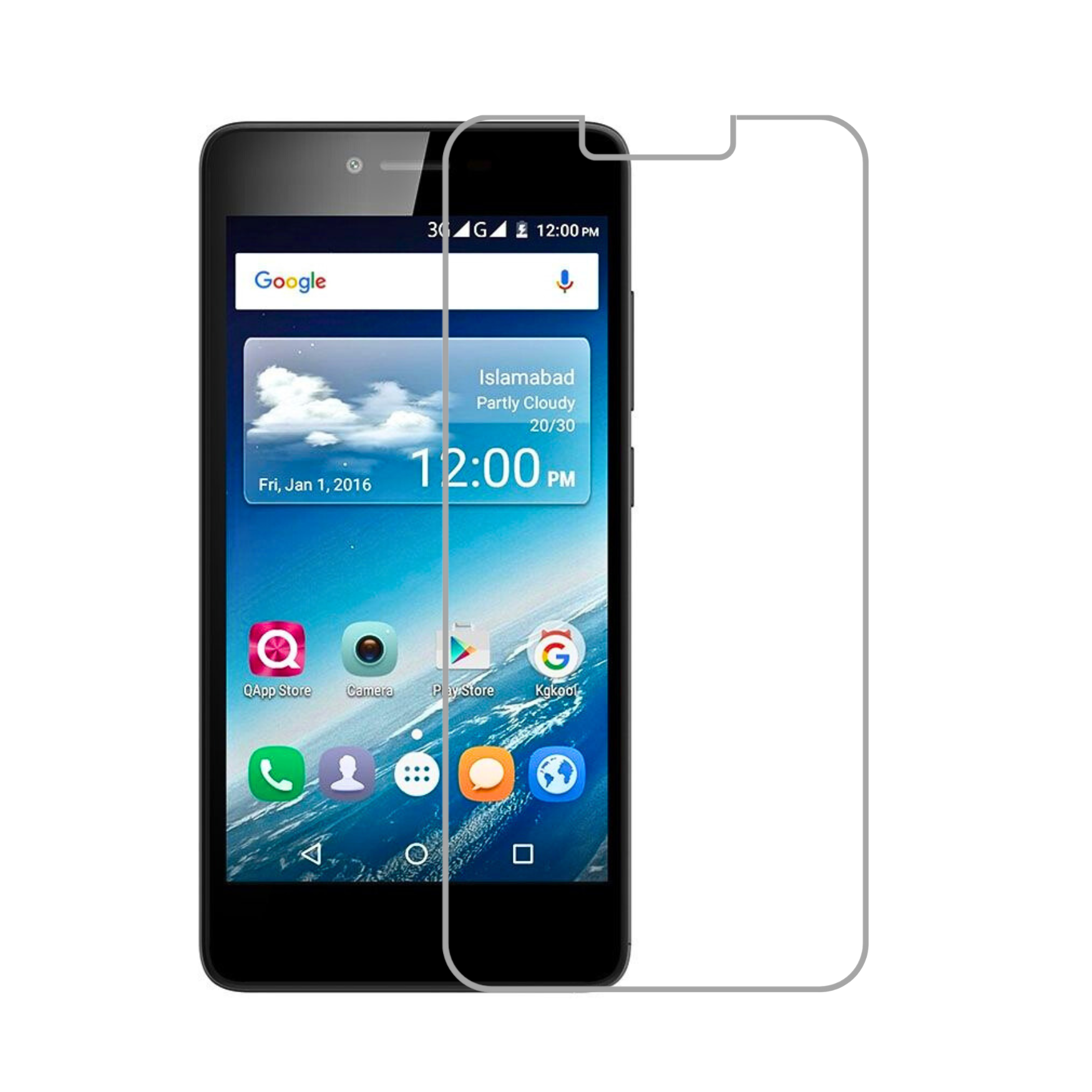  POLISH SCREEN PROTECTOR (QMOBILE NOIR S1)  [PL QS1L-5]