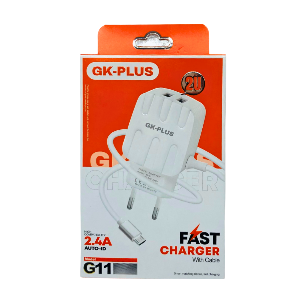 GK-PLUS FAST CHARGER WITH CABLE (G11) [CH G11]