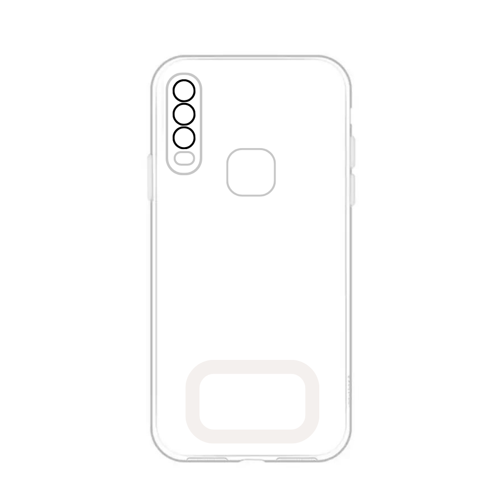 WHITE TPU CAMERA LENS POUCH (VIVO Y15) [PO Y15-14]