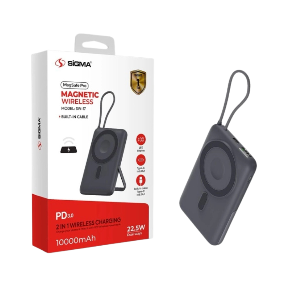 SIGMA SW 17 MEGASAFE PRO POWER BANK 10000mAh [PB SIGMA WS17]