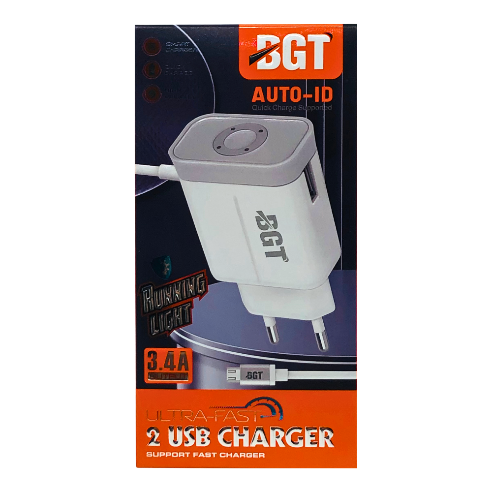 BGT USB QUICK FAST CHARGER [CH RUNNING LIGHT]