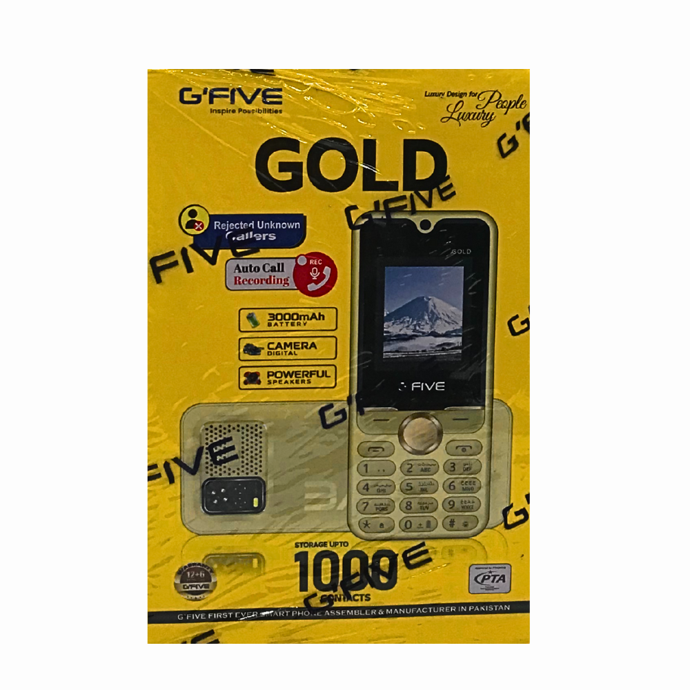 KEYPAD MOBILE GFIVE GOLD DISPLAY 1.8'' BATTERY 3000mAh [GFIVE GOLD]