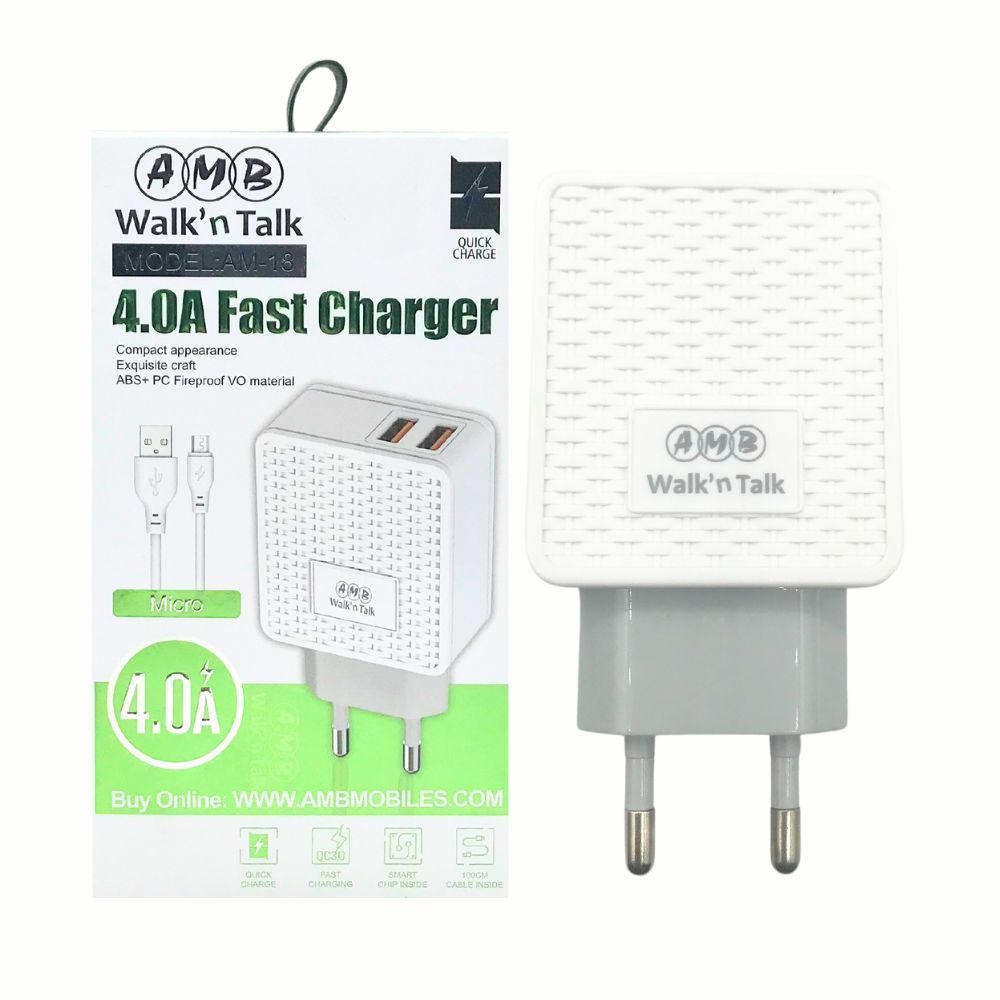 AMB FAST MOBILE CHARGER 4.0A  (AM-18) [CH AM18]