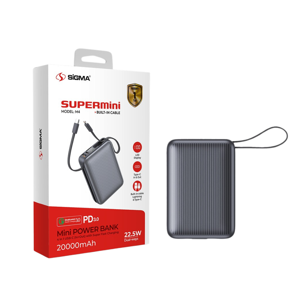 SIGMA M4 SUPERMINI POWER BANK 20000mAh [PB SIGMA M4]