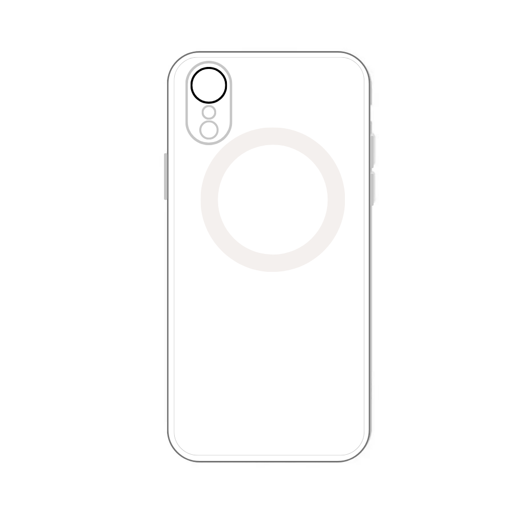 WHITE TPU CAMERA LENS POUCH (IPHONE XR) [PO IPXR-14]