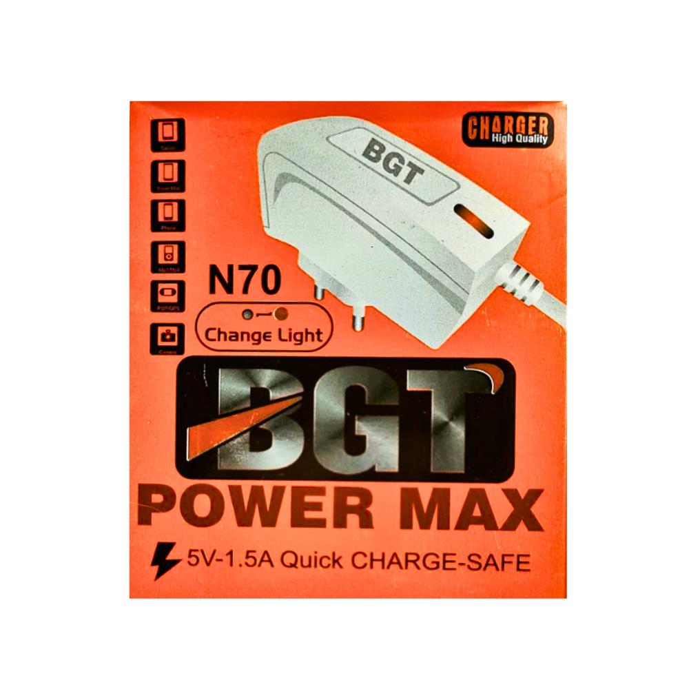POWER MAX CHARGER WITH FIX MICRO CABLE (BGT V8) [CH 6500-7]