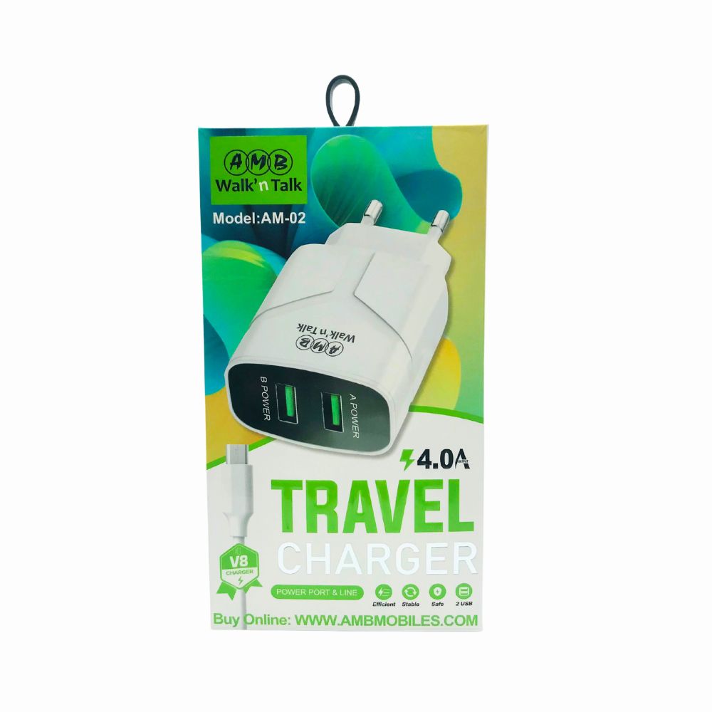 AMB TRAVEL CHARGER POWER PORT & LINE (AM-02) [CH AM02]
