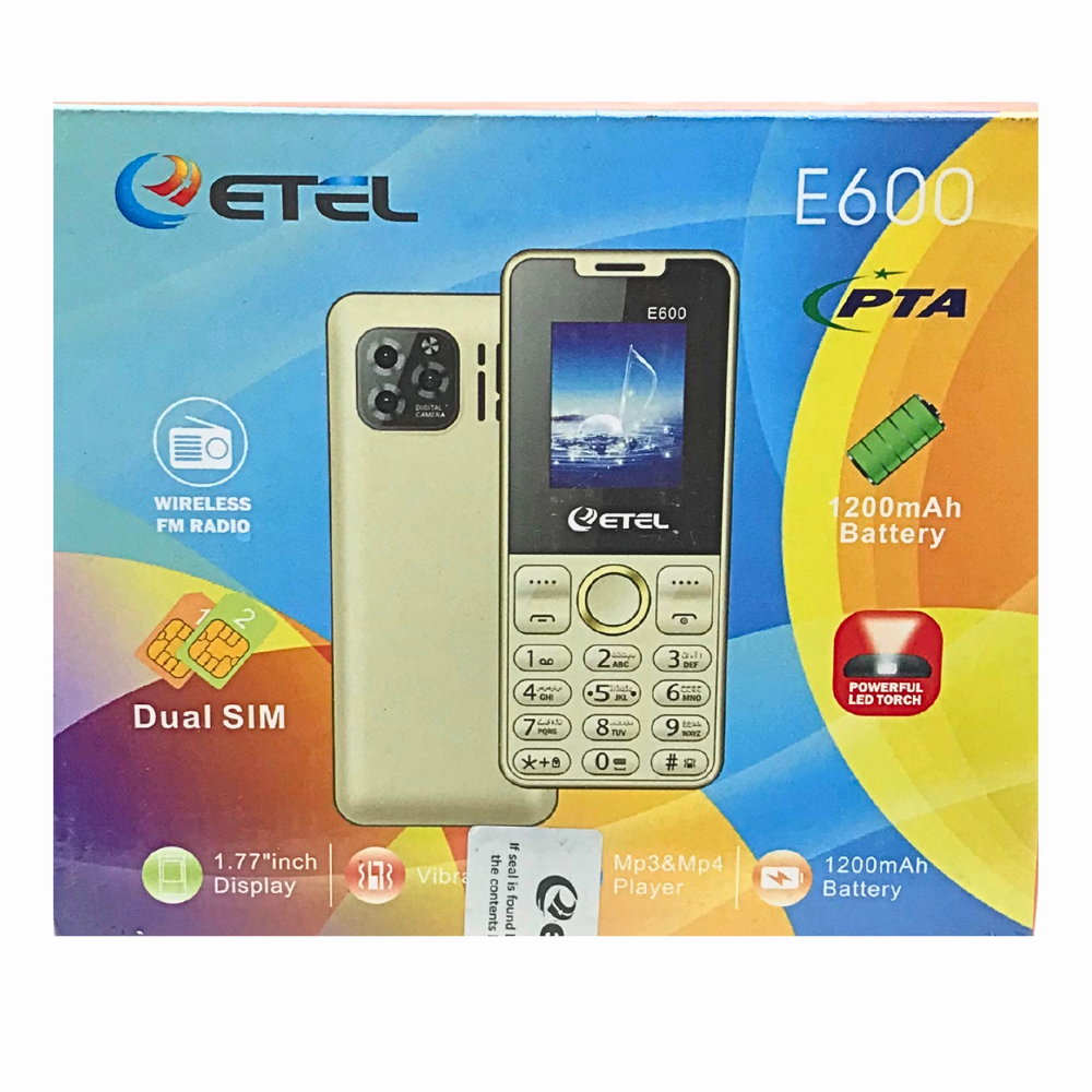 KEYPAD MOBILE ETEL E600 DISPLAY 1.8'' BATTERY 1200mAh [ETEL E600]