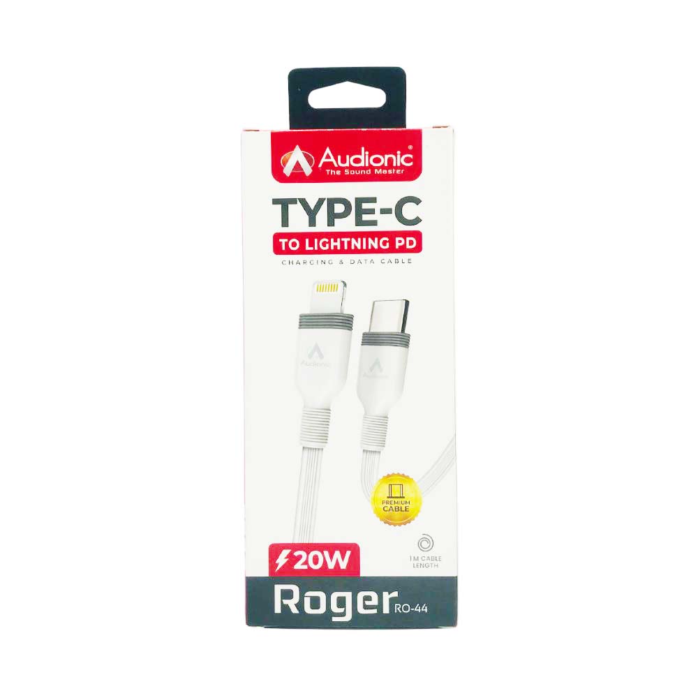 AUDIONIC TYPE-C TO IPHONE FAST CHARGING CABLE (20W ROGER RO-44) [DC R044]