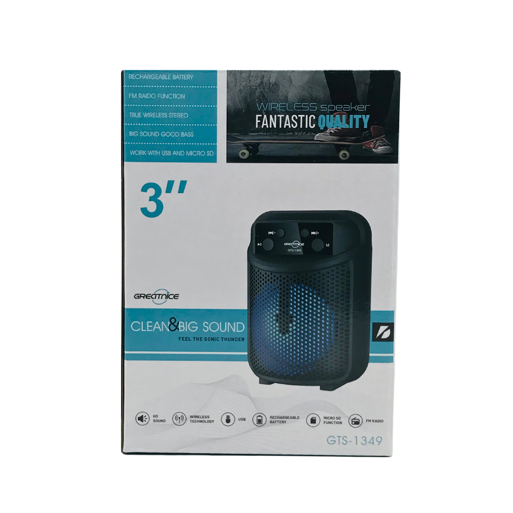 WIRELESS BLUETOOTH SPEAKER GTS-1349 [GTS 1349]