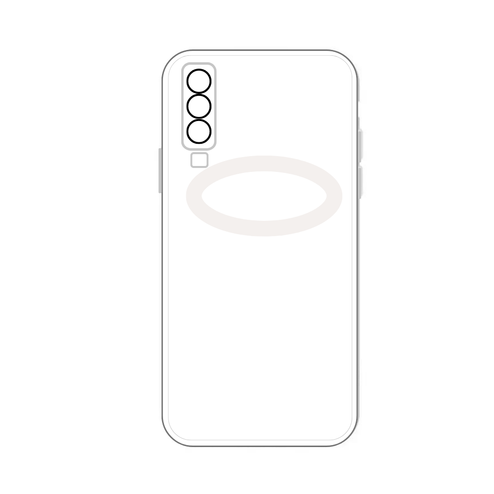 WHITE TPU CAMERA LENS POUCH (SAMSUNG A7 2018) [PO A72018-14]