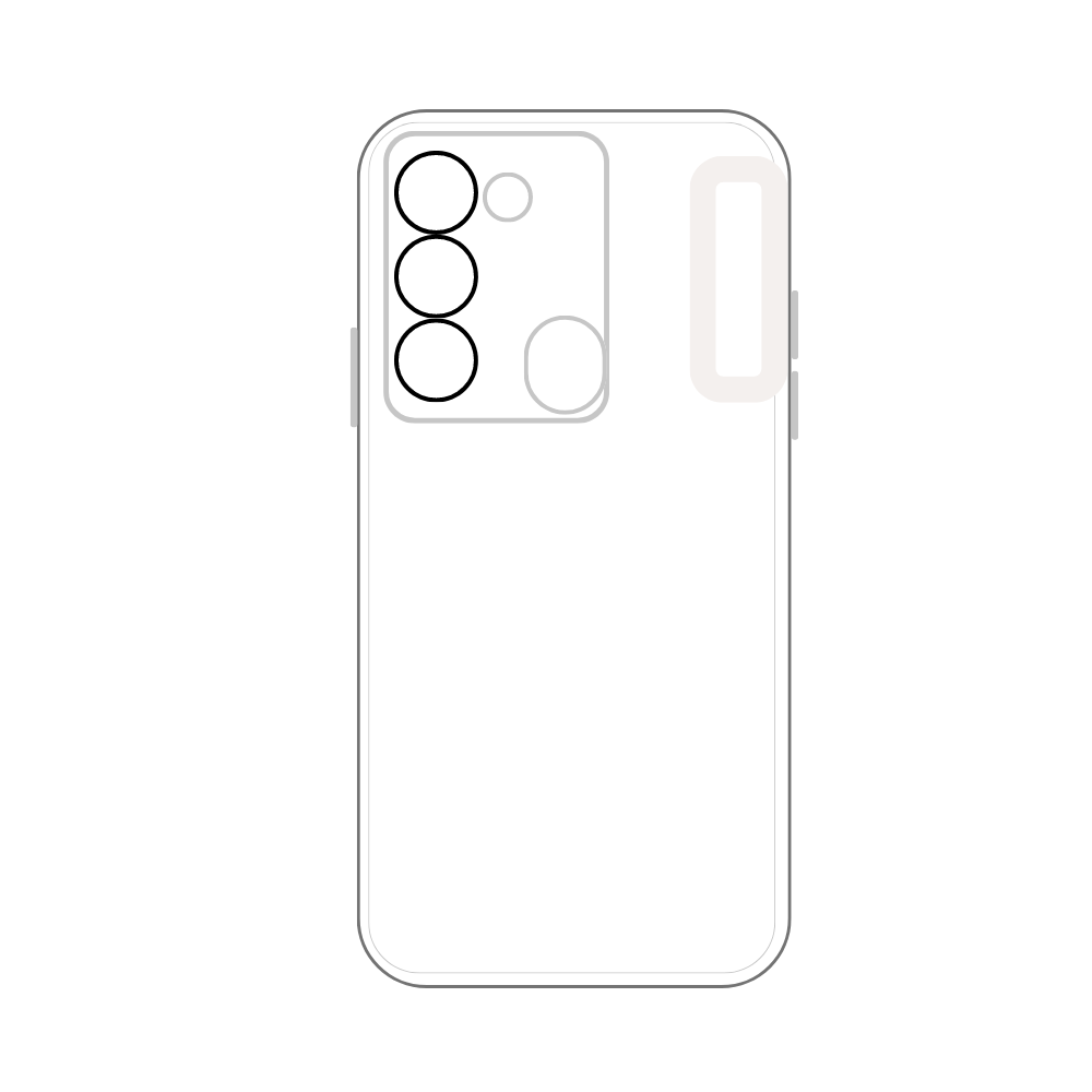 WHITE TPU CAMERA LENS POUCH (TECNO SPARK 8C) [PO SPARK8C-14]