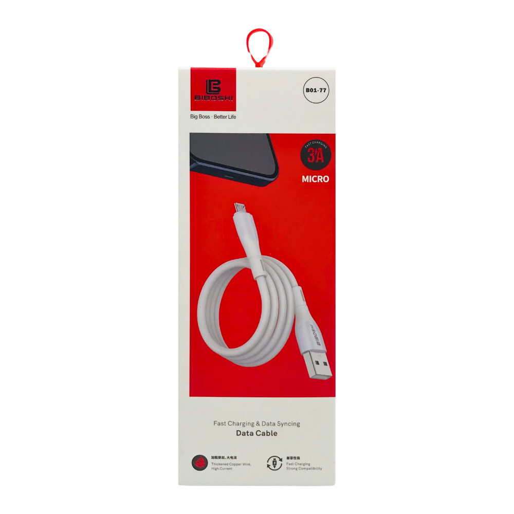 BIBOSHI SOFT DATA CABLE (B01-77) IPHONE [DC B01-77 IPHONE]