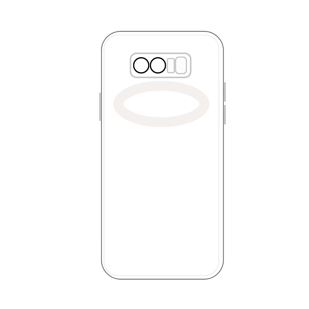 WHITE TPU CAMERA LENS POUCH (SAMSUNG NOT 8) [PO NOTE8-14]