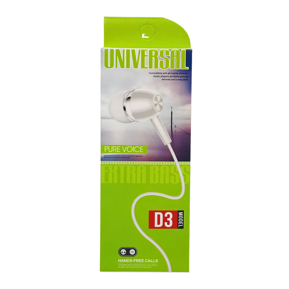 UNIVERSAL HANDFREE WITH MICROPHONE (D3) [HF D3]