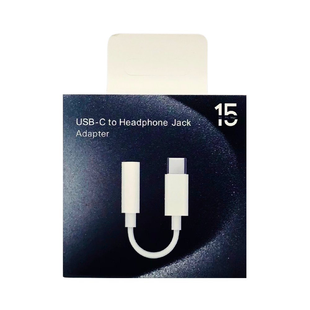 USB-C TO HEADPHONE JACK ADAPTER (IPHONE 15) [HF CONVERT-8]
