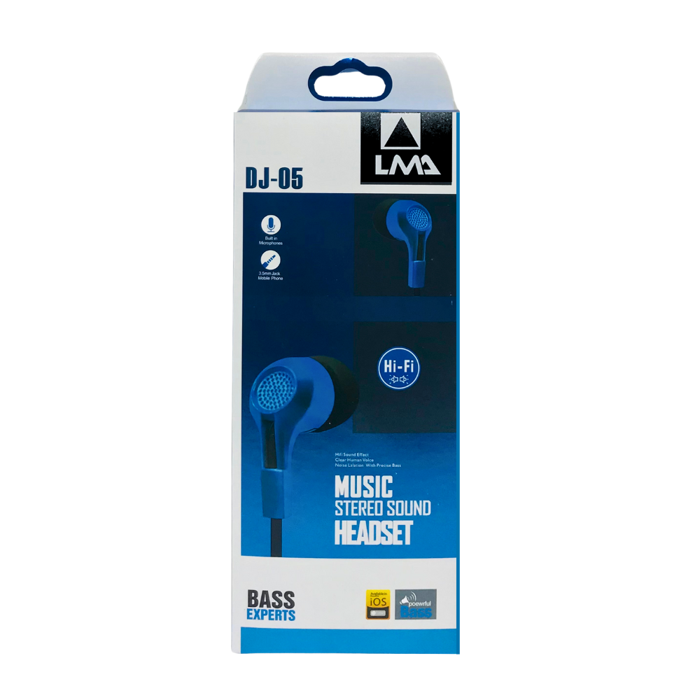 LMA STEREO HANDFREE (DJ-05 BLUE) [HF DJ05BLUE]