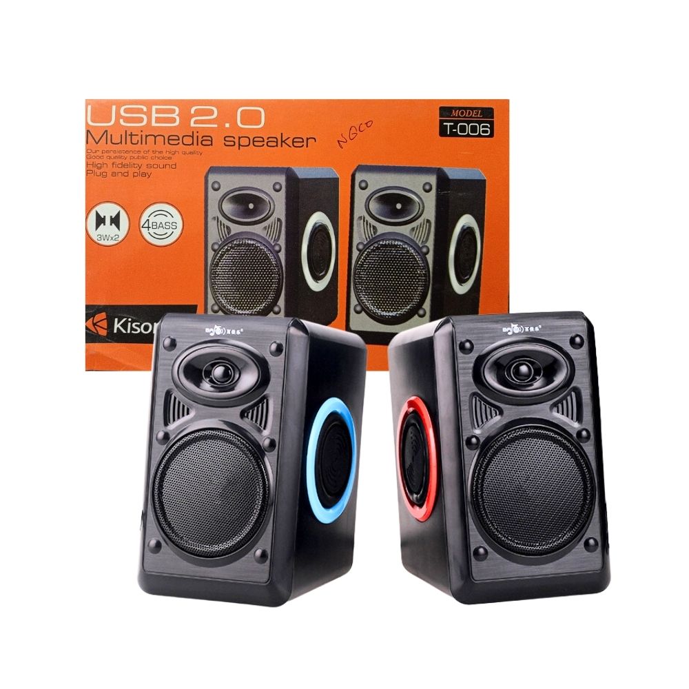 Kisonli T-006 Best Sound USB 2.0 Multimedia Speakers [CPU WOFR-19]