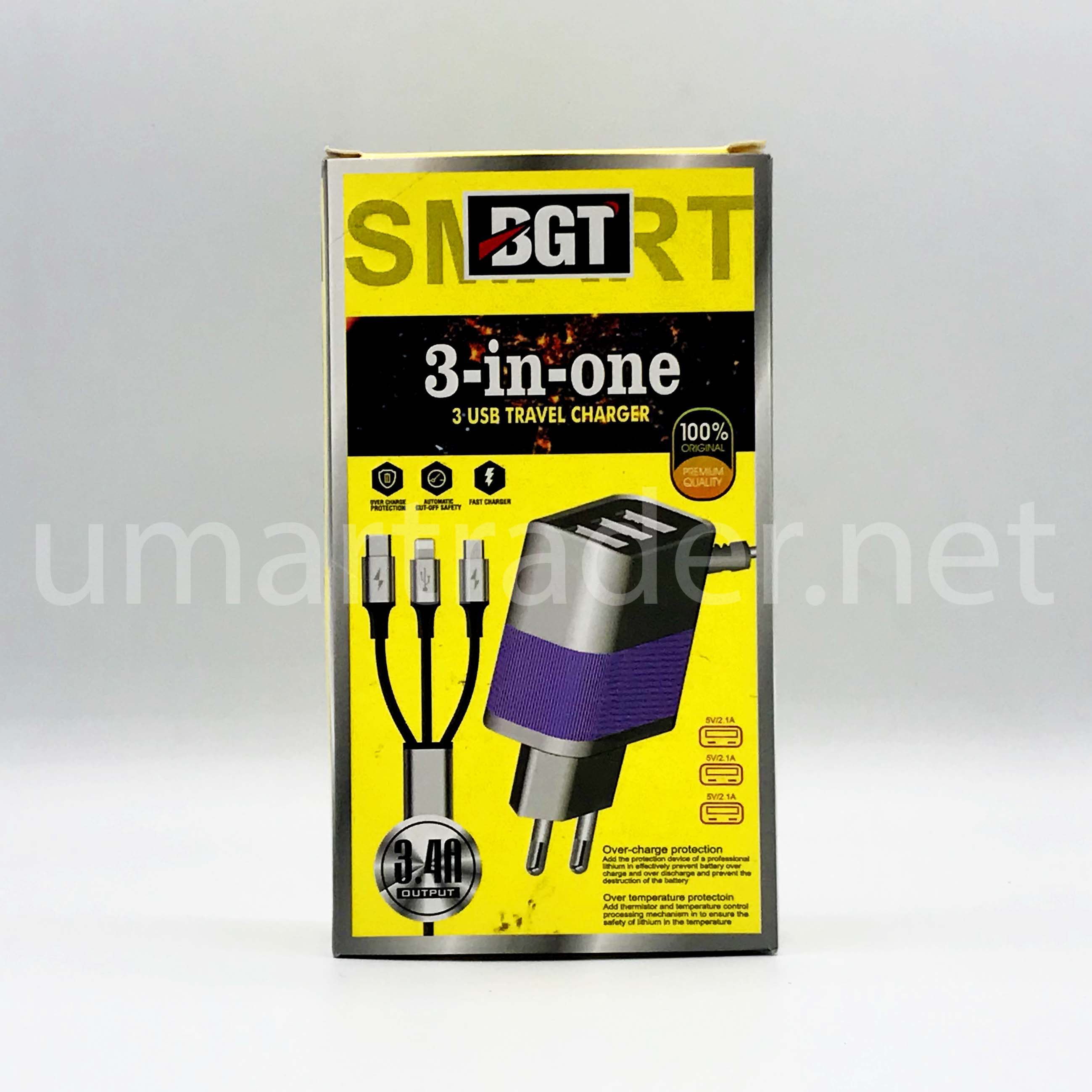 BGT  3-IN-ONE CHARGER WITH MULTI CABLE [CH MULTY-4]