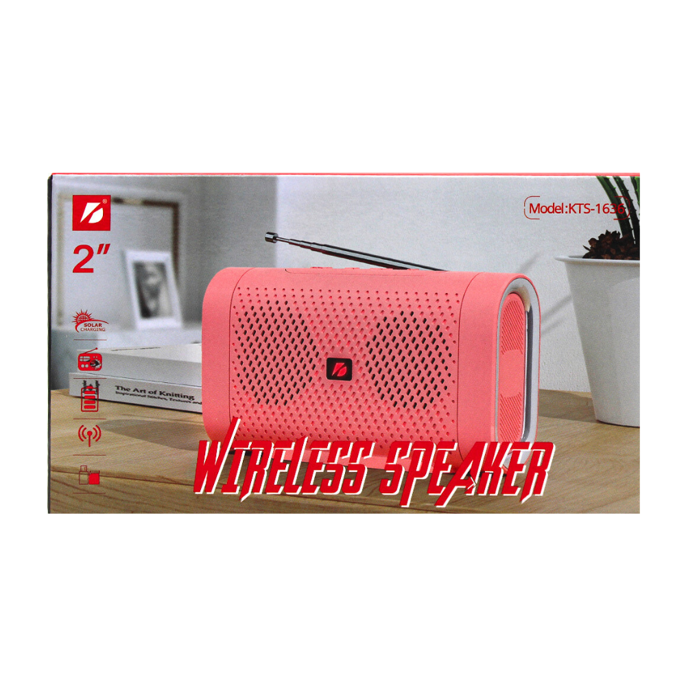 PORTABLE WIRELESS SPEAKER 2'' INCH (KTS-1636) [KTS 1636]