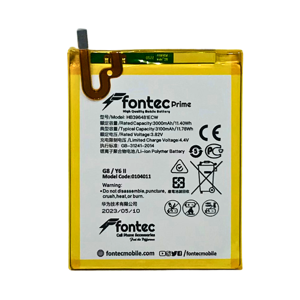 FONTEC HIGH QUALITY MOBILE BATTERY GRAND HUAWEI Y6TWO/G8 [BT G8-7]